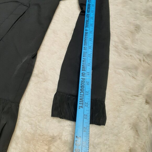 Bebe Women's Black Ruffle Trim Dress Jacket Size S - Picture 6 of 9